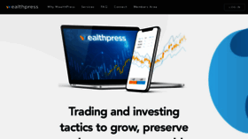 What Wealthpress.com website looked like in 2021 (2 years ago)
