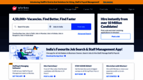 What Workex.jobs website looked like in 2021 (2 years ago)