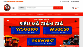 What Wheyshop.vn website looked like in 2021 (2 years ago)