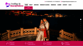 What Weddingsbyneerajkamra.com website looked like in 2021 (2 years ago)