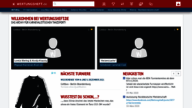 What Wertungsheft.de website looked like in 2021 (3 years ago)
