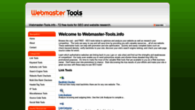 What Webmaster-tools.info website looked like in 2021 (2 years ago)