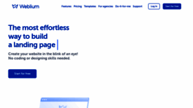 What Weblium.site website looked like in 2021 (3 years ago)