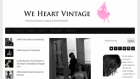 What Weheartvintage.co website looked like in 2021 (2 years ago)