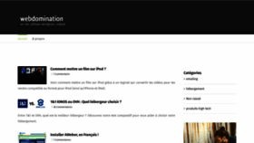What Webdomination.fr website looked like in 2021 (2 years ago)