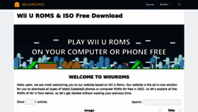 What Wiiuroms.net website looked like in 2021 (2 years ago)