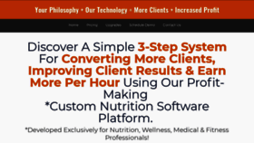 What Whatworksnutritionsoftware.com website looked like in 2021 (3 years ago)