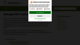 What Wohngeld.org website looked like in 2021 (2 years ago)