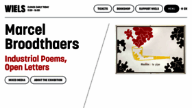 What Wiels.org website looked like in 2021 (3 years ago)
