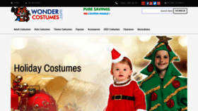What Wondercostumes.com website looked like in 2022 (2 years ago)