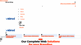 What Webinod.com website looked like in 2022 (2 years ago)