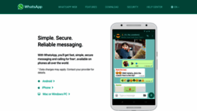 What Whatsapp.in website looked like in 2022 (2 years ago)