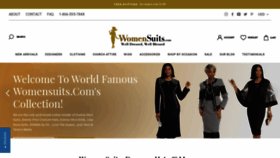 What Womensuits.com website looked like in 2022 (2 years ago)