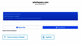 What Whichquery.com website looked like in 2022 (2 years ago)