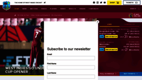 What Windiescricket.com website looked like in 2022 (2 years ago)