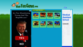 What Webfungames.com website looked like in 2022 (2 years ago)