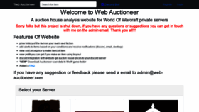 What Web-auctioneer.com website looked like in 2022 (2 years ago)