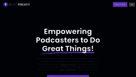 What Weeditpodcasts.com website looked like in 2022 (2 years ago)