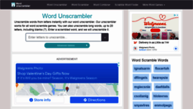 What Wordunscrambler.net website looked like in 2022 (2 years ago)