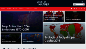 What Worldmapper.org website looked like in 2022 (3 years ago)