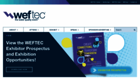 What Weftec.org website looked like in 2022 (2 years ago)