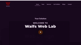 What Walfsweblab.com website looked like in 2022 (2 years ago)
