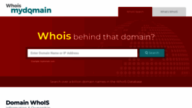 What Whoismydomain.com.au website looked like in 2022 (2 years ago)
