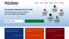 What Whofinance.de website looked like in 2022 (3 years ago)