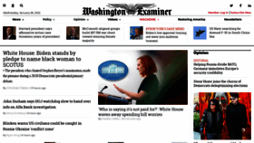 What Washingtonexaminer.com website looked like in 2022 (2 years ago)