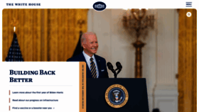 What Whitehouse.gov website looked like in 2022 (2 years ago)