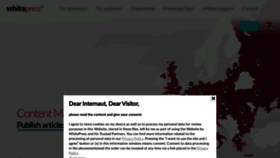 What Whitepress.com website looked like in 2022 (2 years ago)