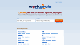 What Workcircle.co.uk website looked like in 2022 (2 years ago)