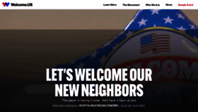 What Welcome.us website looked like in 2022 (2 years ago)