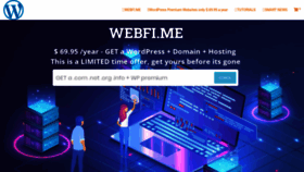 What Webfi.me website looked like in 2022 (2 years ago)