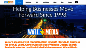 What Wattmedia.com website looked like in 2022 (2 years ago)