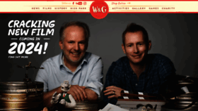 What Wallaceandgromit.com website looked like in 2022 (2 years ago)