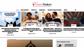 What Womenspodium.com website looked like in 2022 (2 years ago)