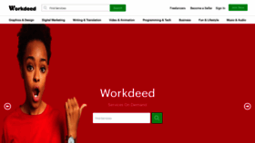 What Workdeed.com website looked like in 2022 (2 years ago)