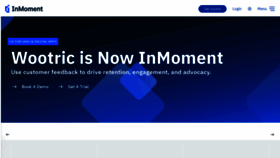 What Wootric.com website looked like in 2022 (2 years ago)