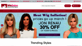 What Wigsalon.com website looked like in 2022 (2 years ago)