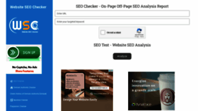 What Websiteseochecker.com website looked like in 2022 (3 years ago)