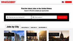 What Whatjobs.com website looked like in 2022 (2 years ago)