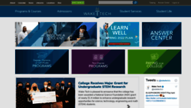 What Waketech.edu website looked like in 2022 (2 years ago)