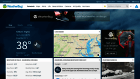 What Weatherbug.com website looked like in 2022 (2 years ago)