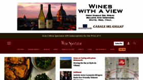 What Winespectator.com website looked like in 2022 (2 years ago)