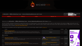 What Wickedfire.com website looked like in 2022 (2 years ago)