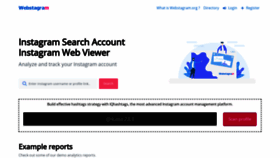 What Webstagram.org website looked like in 2022 (2 years ago)