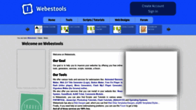 What Webestools.com website looked like in 2022 (2 years ago)