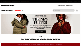 What Woolworths.co.za website looked like in 2022 (3 years ago)