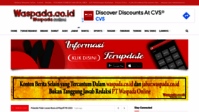 What Waspada.co.id website looked like in 2022 (4 years ago)
